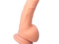Фаллоимитатор ToyFa RealStick Elite с ярко выраженной головкой, на присоске, с мошонкой, 15 см